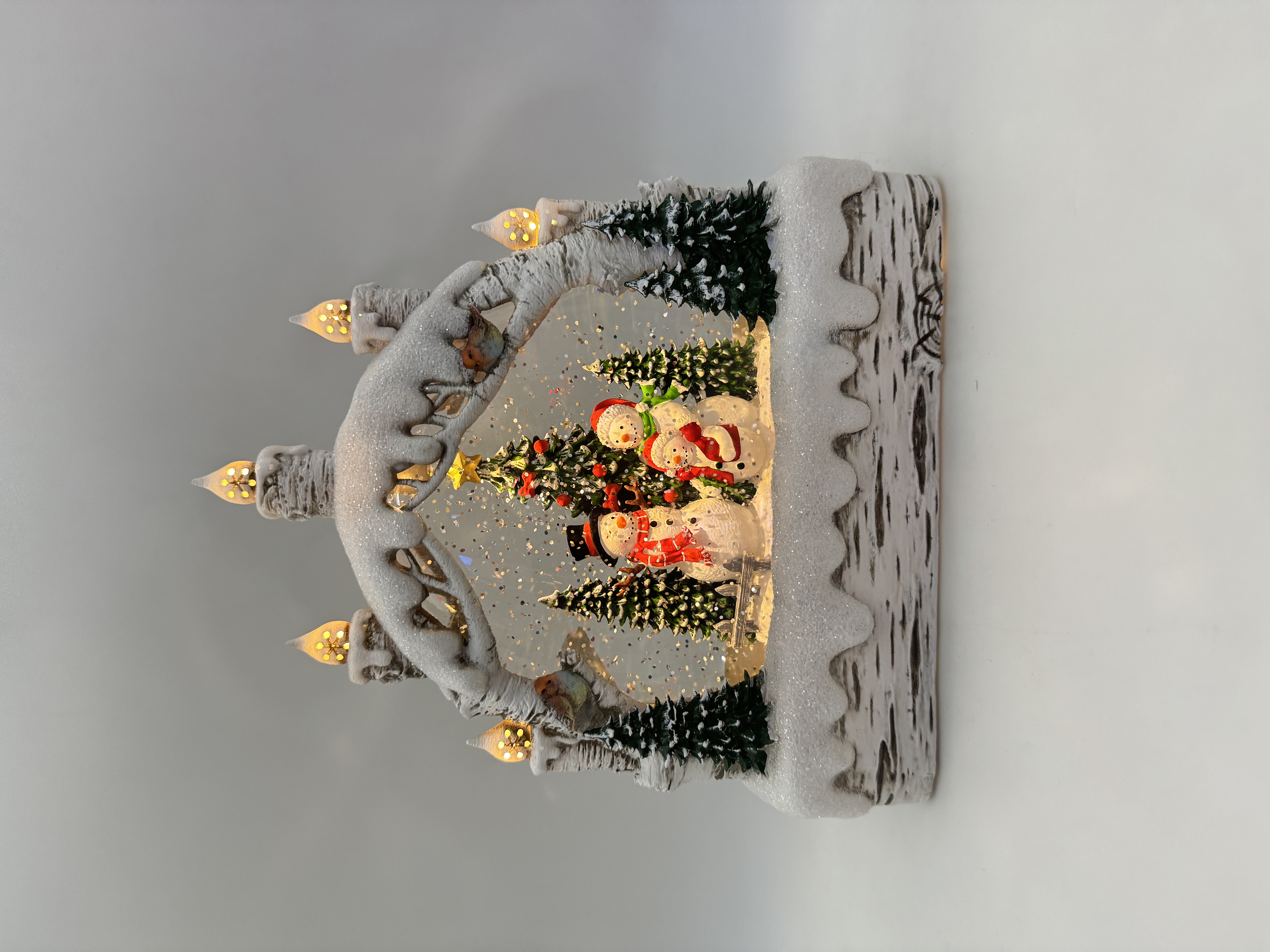 Snowing Candle Bridge Small / Snowmen