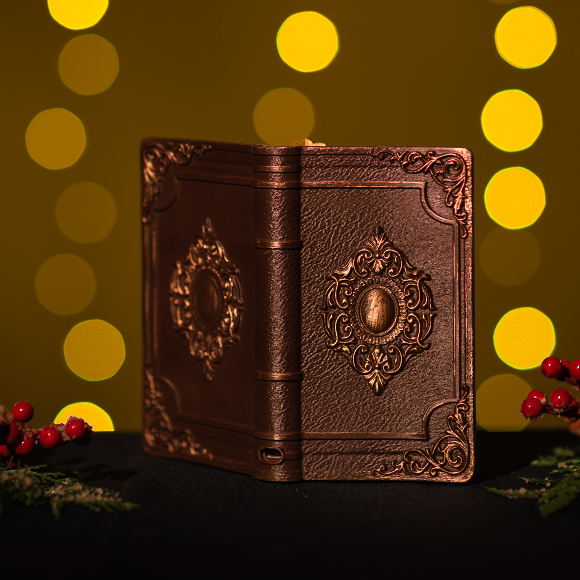 Snowing Xmas Book / Santa