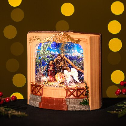 Snowing Xmas Book / Nativity