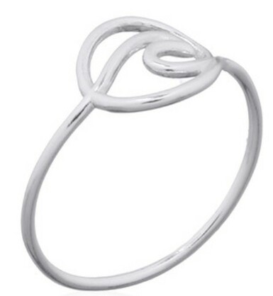 Sterling Silver Surf Wave Ring