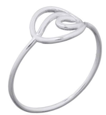 Sterling Silver Surf Wave Ring