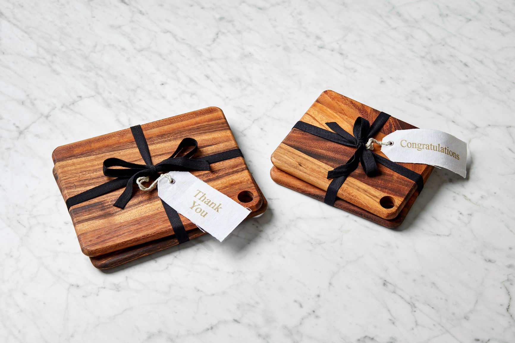 Katoomba Twin Gift Serving Boards with ribbon, 25 x 20 x 1cm
