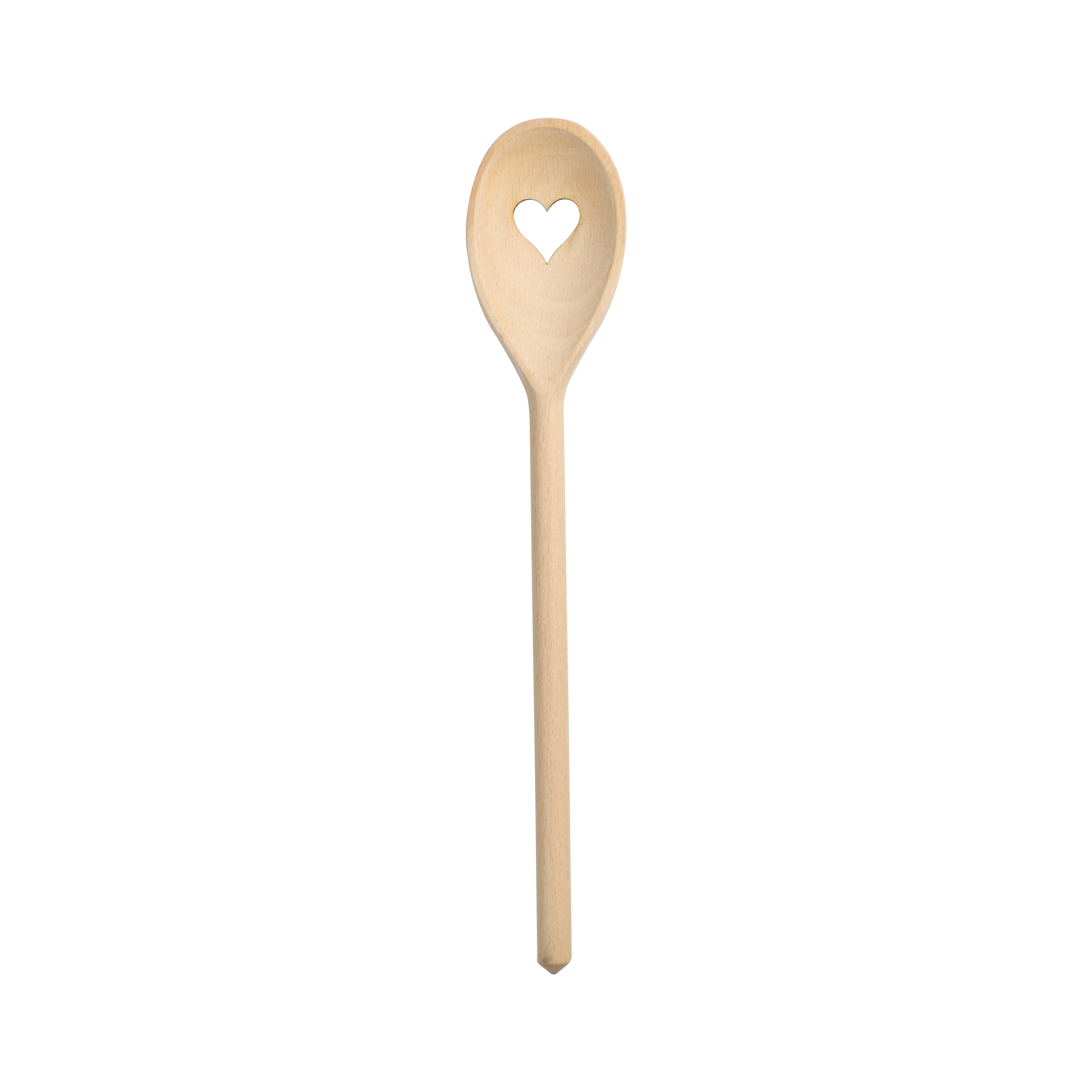 Wooden Heart Spoon, Beech, 300mm
