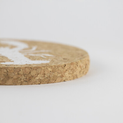 Lobster Printed Cork Coaster, 10cm, Set of 4