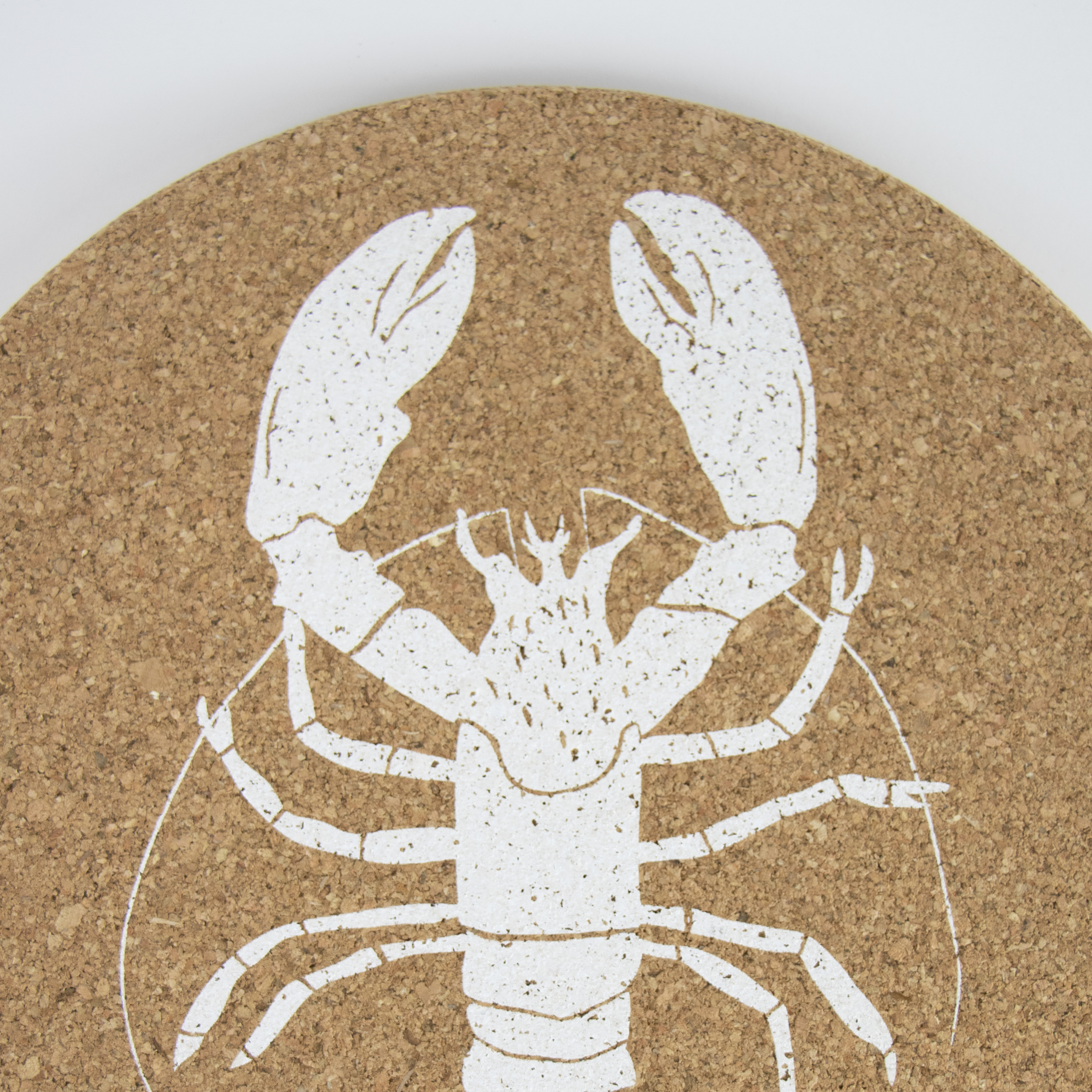 Lobster Printed Cork Placemats, 25cm, Set of 4