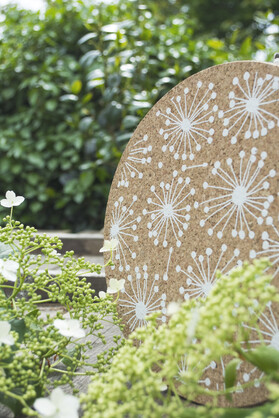 Dandelion Printed Cork Placemat, 25cm, Set of 4