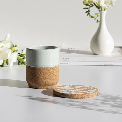 Whale Printed Cork Coasters, 10cm, Set of 4