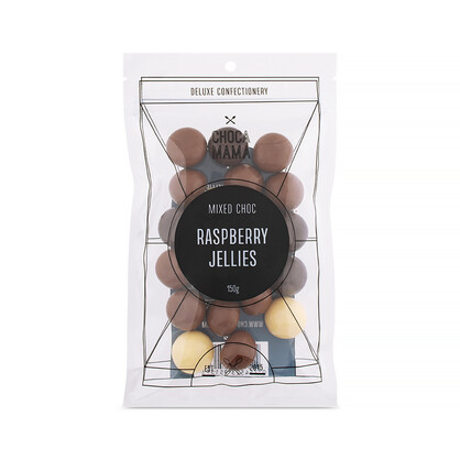Mixed Chocolate Raspberry Jellies 150g