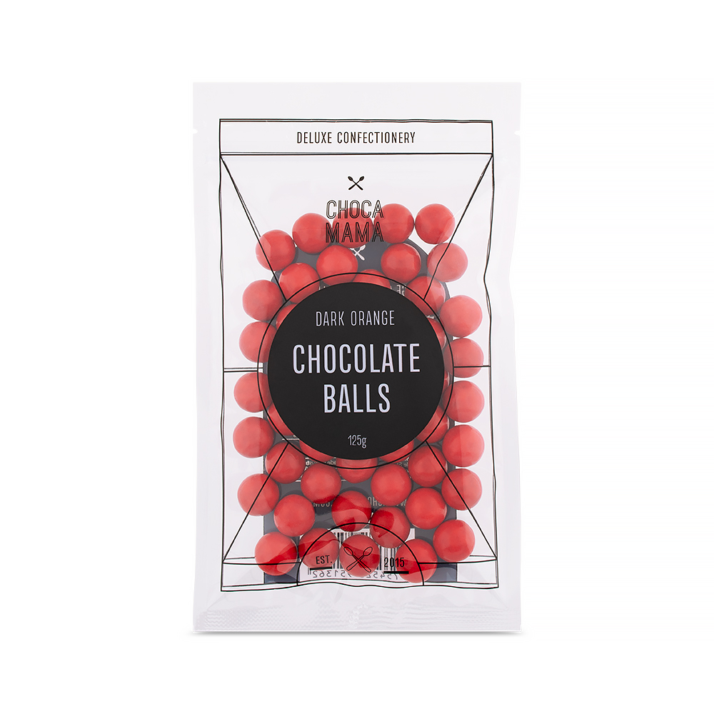 Dark Orange Chocolate Balls 125g