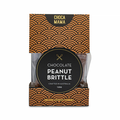 Chocolate Peanut Brittle 125g - small stand up box