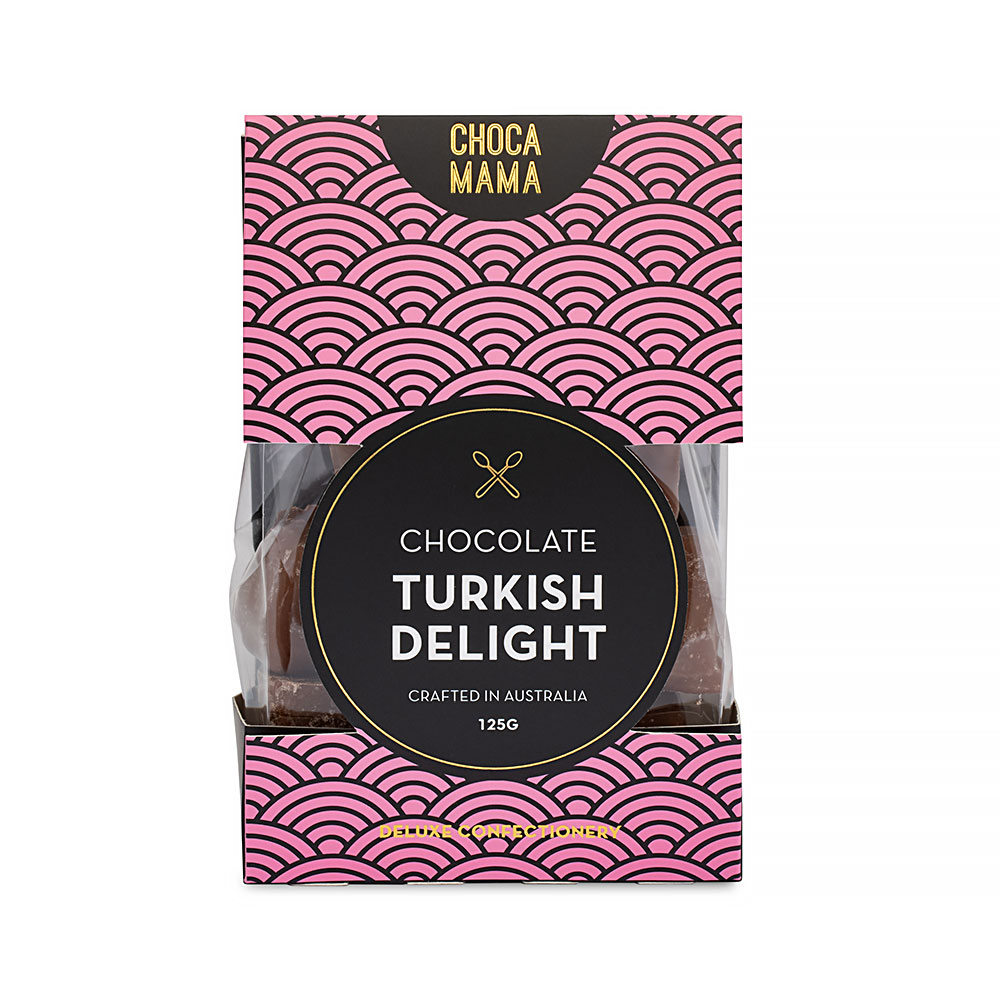 Chocolate Turkish Delight 125g - small stand up box