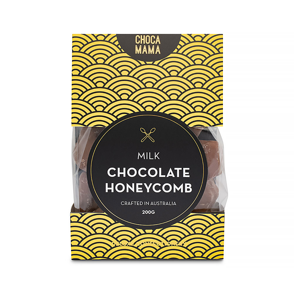 Milk Chocolate Honeycomb 200g - medium stand up box