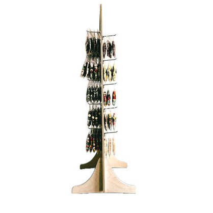 Wooden Display Stand with Hooks