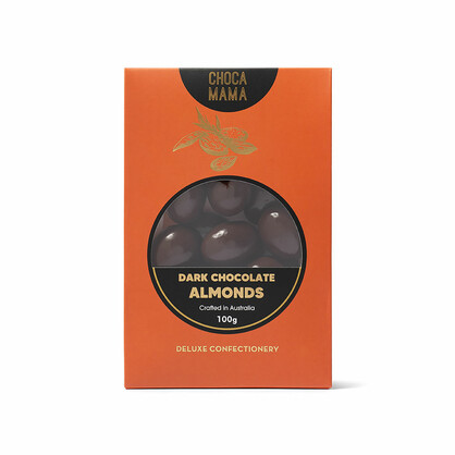 Dark Chocolate Almonds 100g.