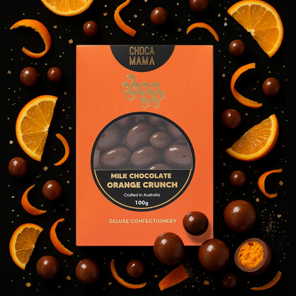 Milk Chocolate Orange Crunch 100g