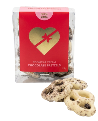 Cookies & Cream Pretzels 125g Gift Tray RRP $13.95