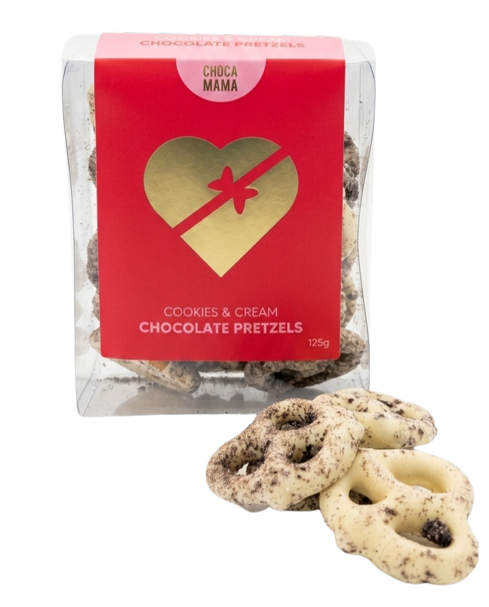Cookies & Cream Pretzels 125g Gift Tray RRP $13.95