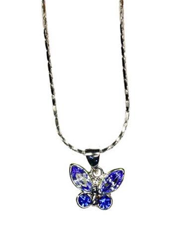 P4006  BLUE BUTTERFLY PENDANT