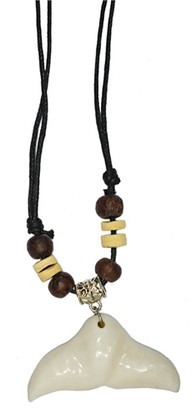BC99 BONE CARVING WHALETAIL CHOKER