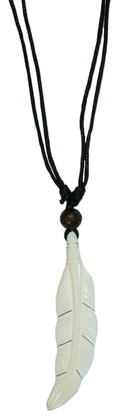 BC115 FEATHER BONE CARVING CHOKER