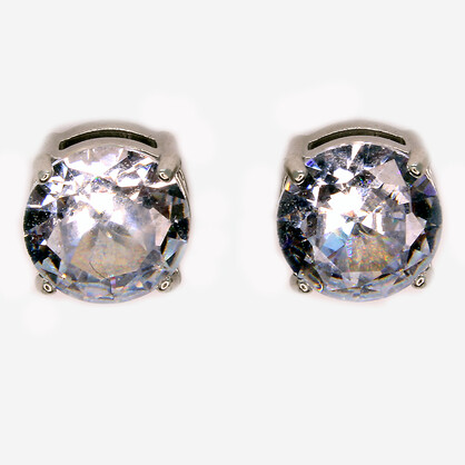 E2151 STAINLESS STEEL MAGNETIC WHITE CZ EARRING