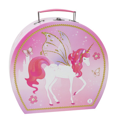 Unicorn Princess 15 Piece Tin Tea Set In Carry Case