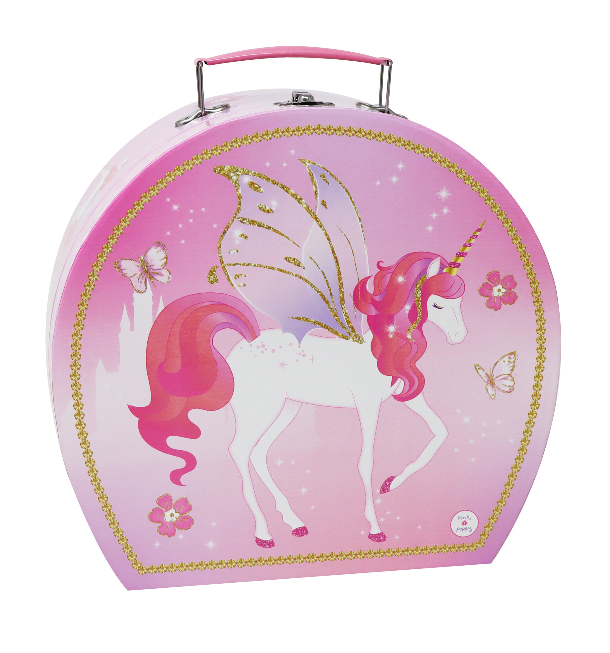 Unicorn Princess 15 Piece Tin Tea Set In Carry Case