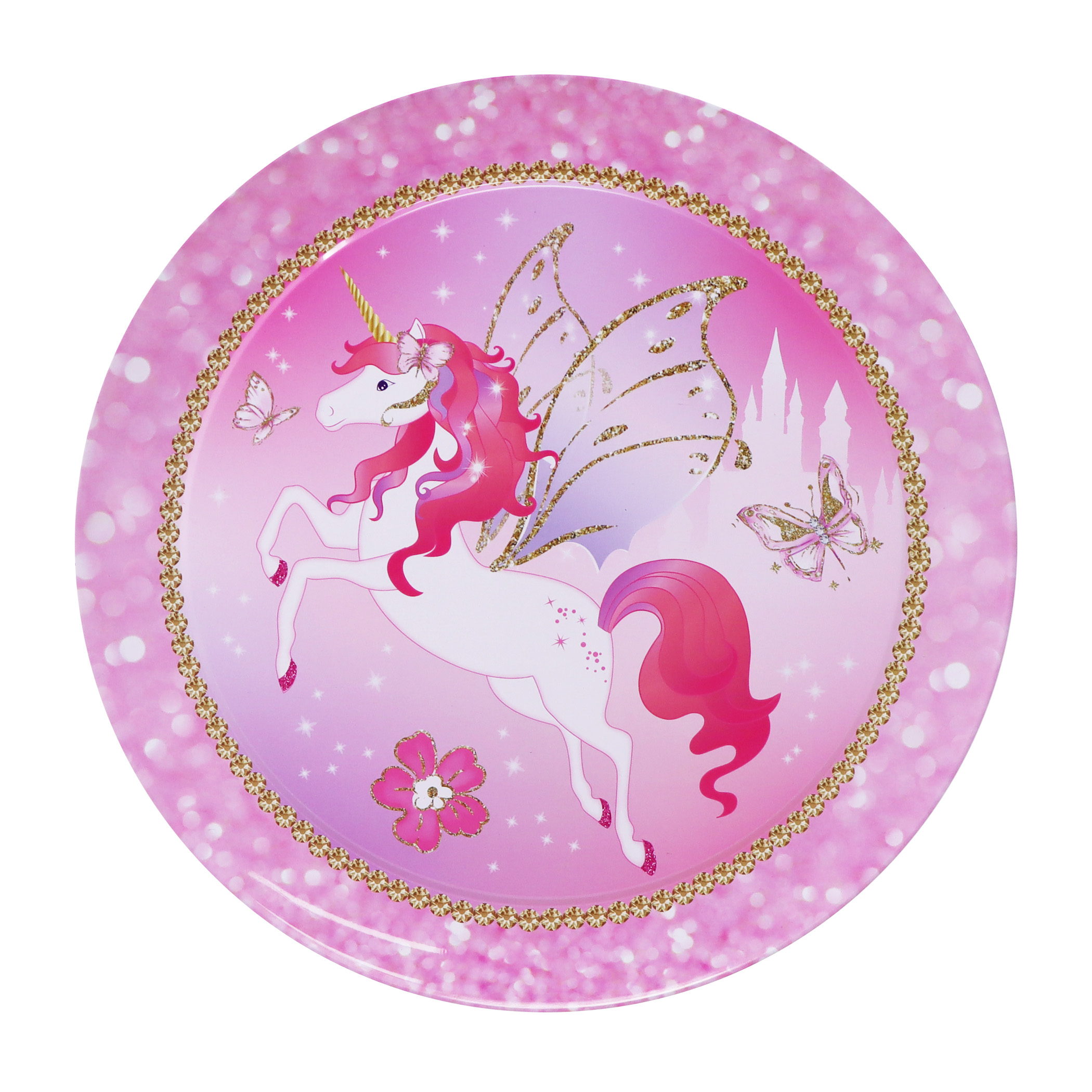 Unicorn Princess 15 Piece Tin Tea Set In Carry Case