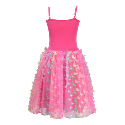 Rainbow Butterfly Dress Hot Pink size 3-4