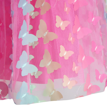 Rainbow Butterfly Dress Hot Pink size 3-4