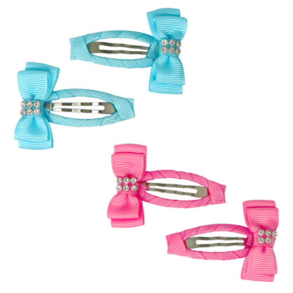 Ribbon Bow Hair Clips