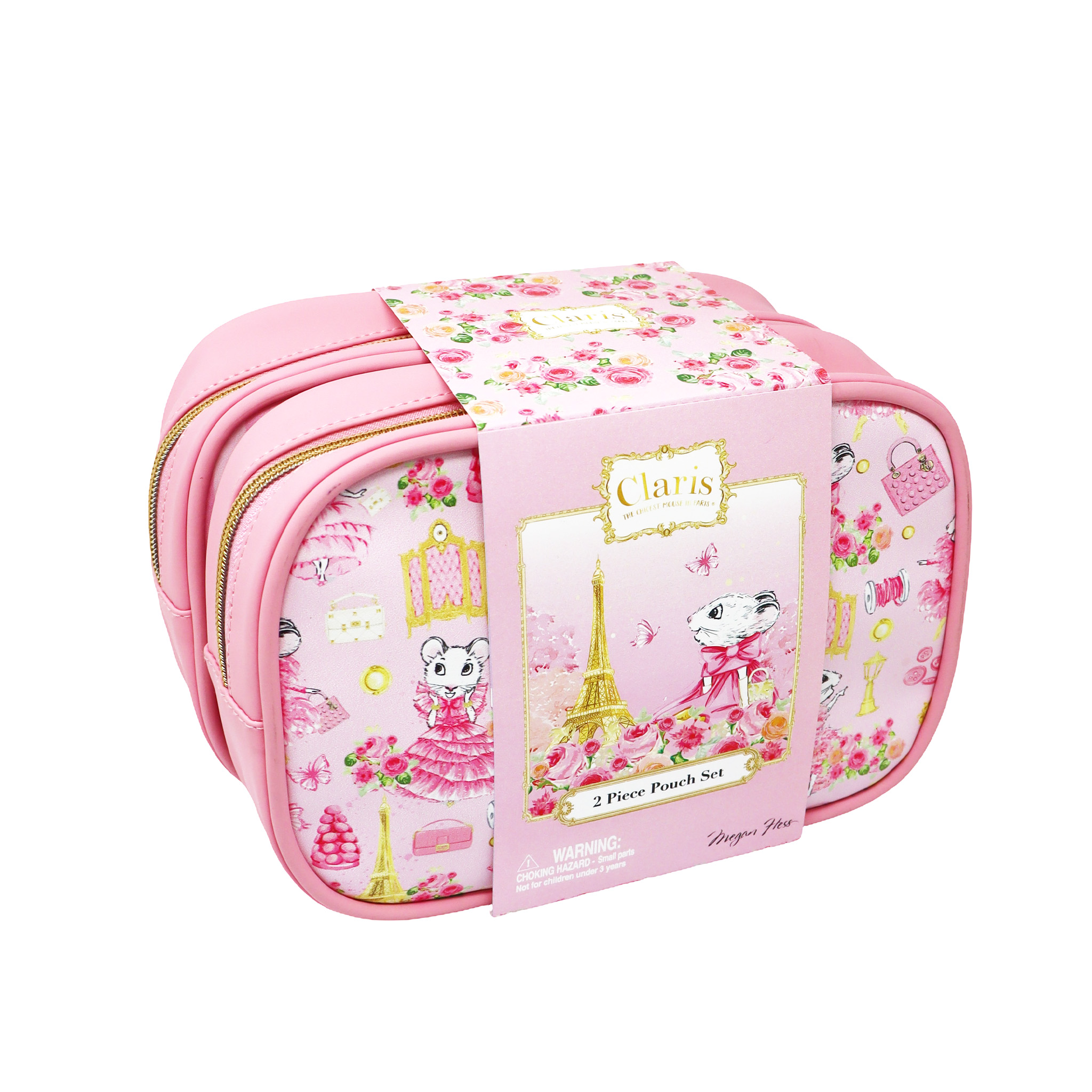 Claris the Chicest Mouse in Paris Cosmetic Pouches