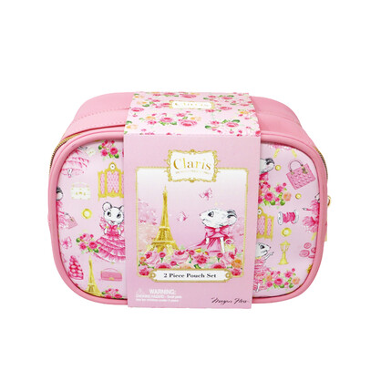 Claris the Chicest Mouse in Paris Cosmetic Pouches