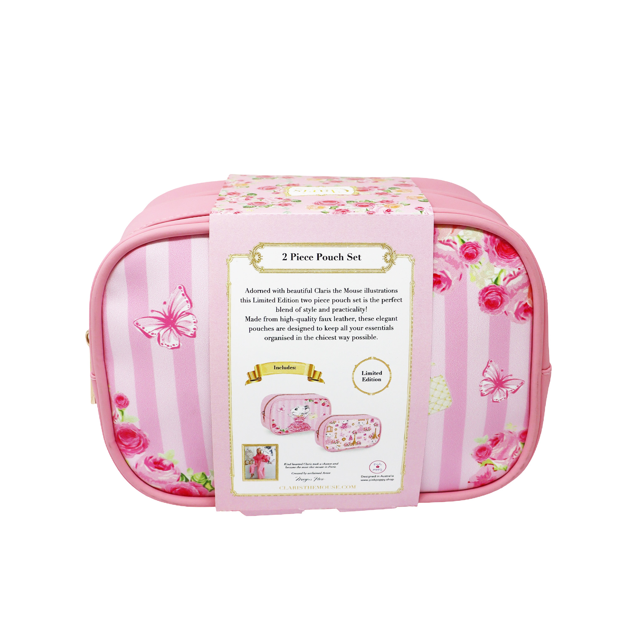 Claris the Chicest Mouse in Paris Cosmetic Pouches