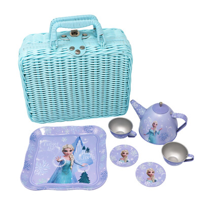 Disney Frozen Elsa Magic Touch Picnic Basket Tea Set