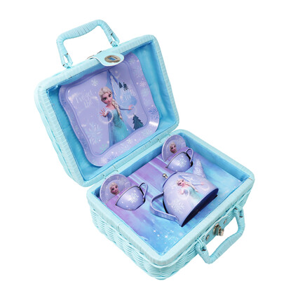 Disney Frozen Elsa Magic Touch Picnic Basket Tea Set