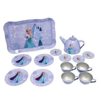 Disney Frozen Elsa Magic Touch 14 Pieces Tin Tea Set