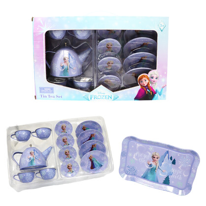 Disney Frozen Elsa Magic Touch 14 Pieces Tin Tea Set