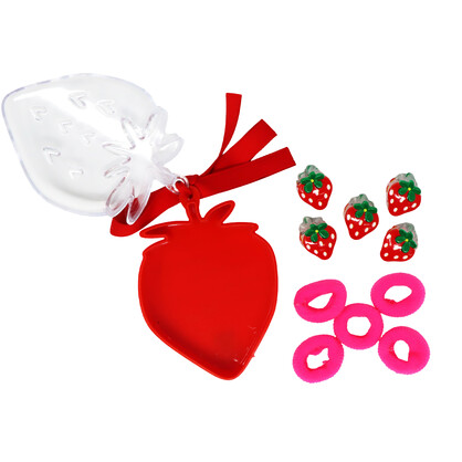 Mini Strawberry Hair Clip Set