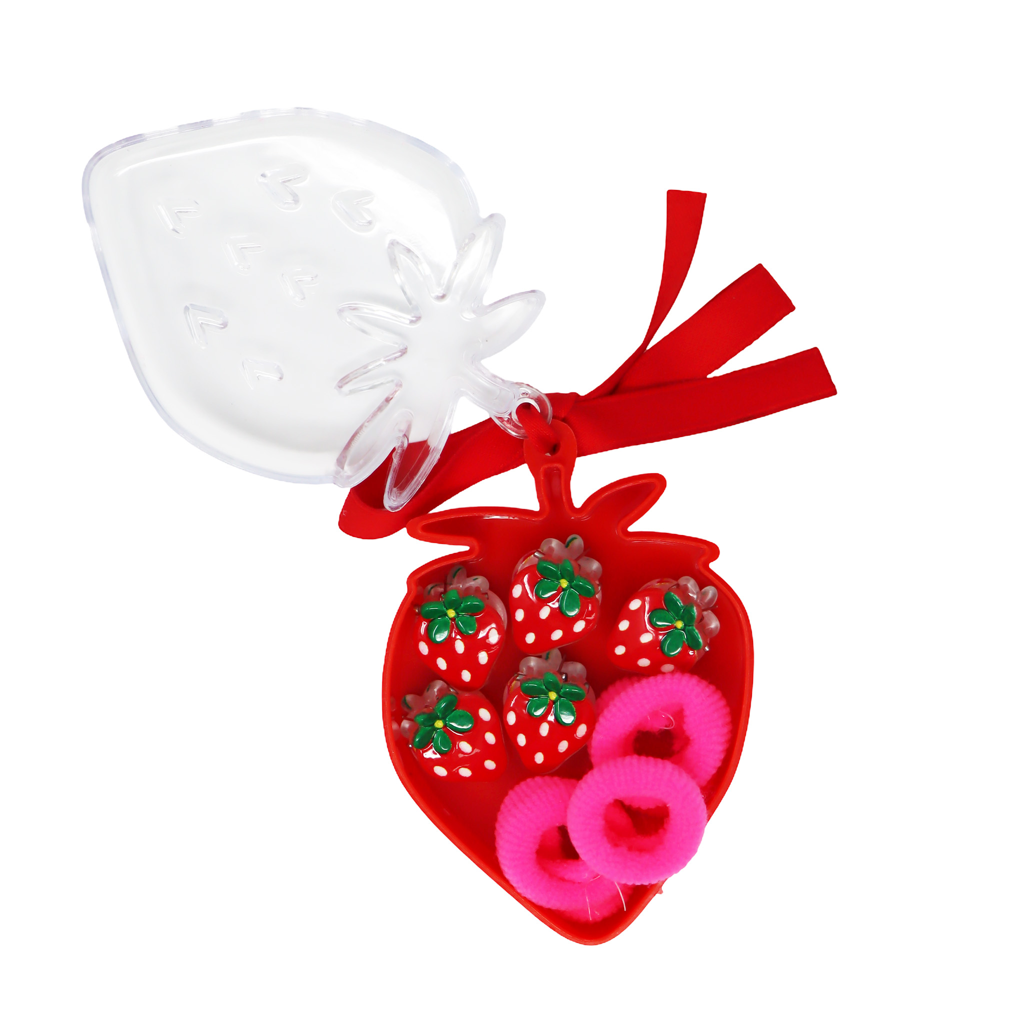 Mini Strawberry Hair Clip Set