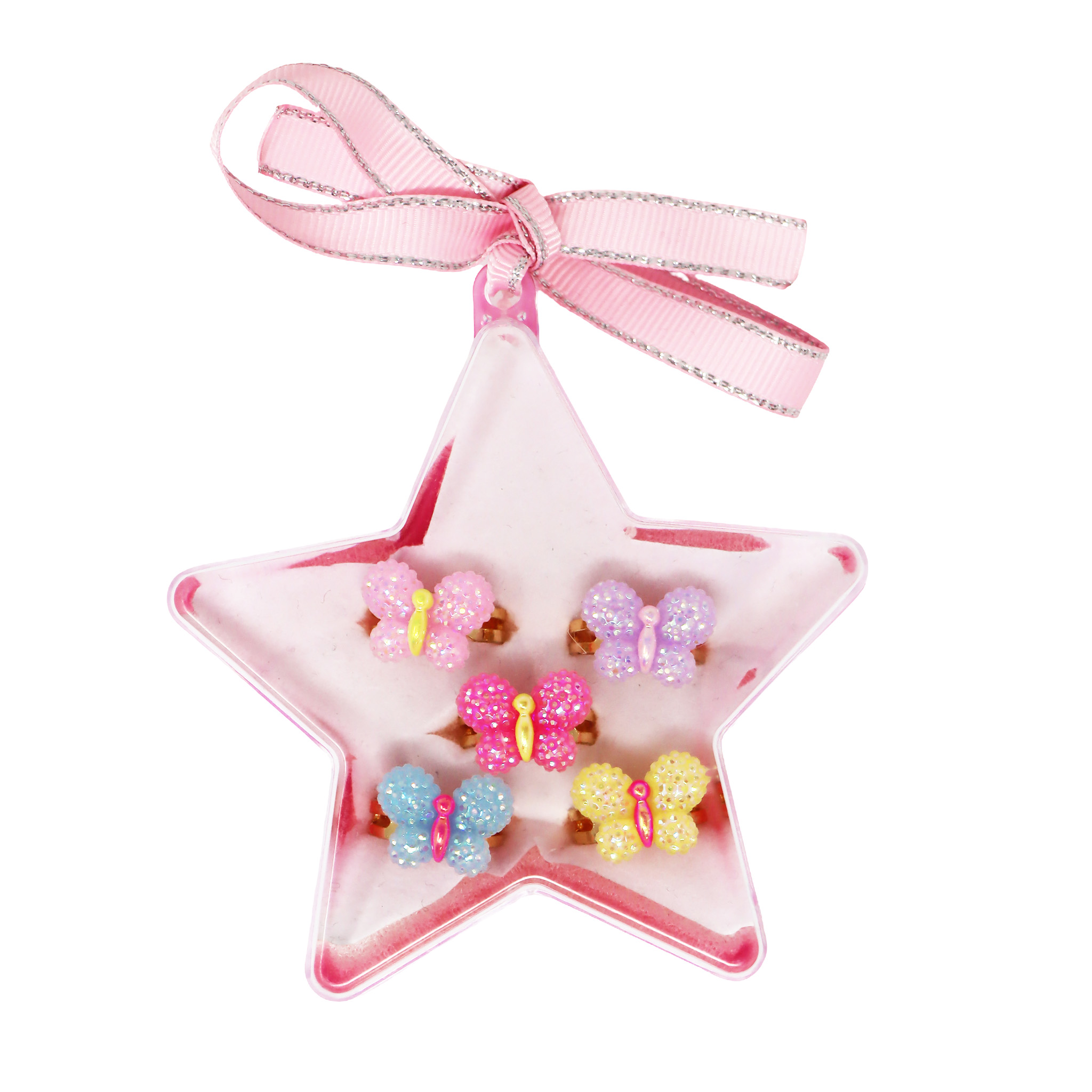 Sparkle Butterfly Rings