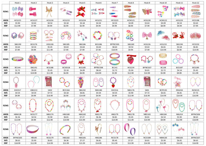 Pink Poppy AW2026 72-Hook Display Stand