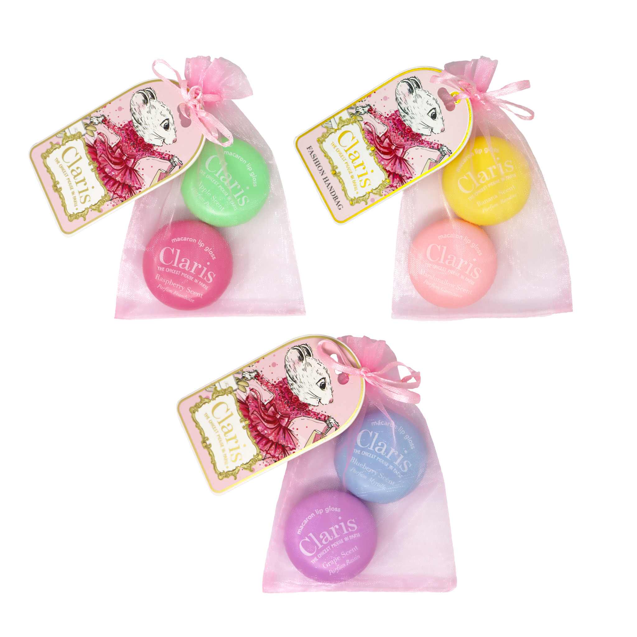 Claris Macaron Lip Gloss Set