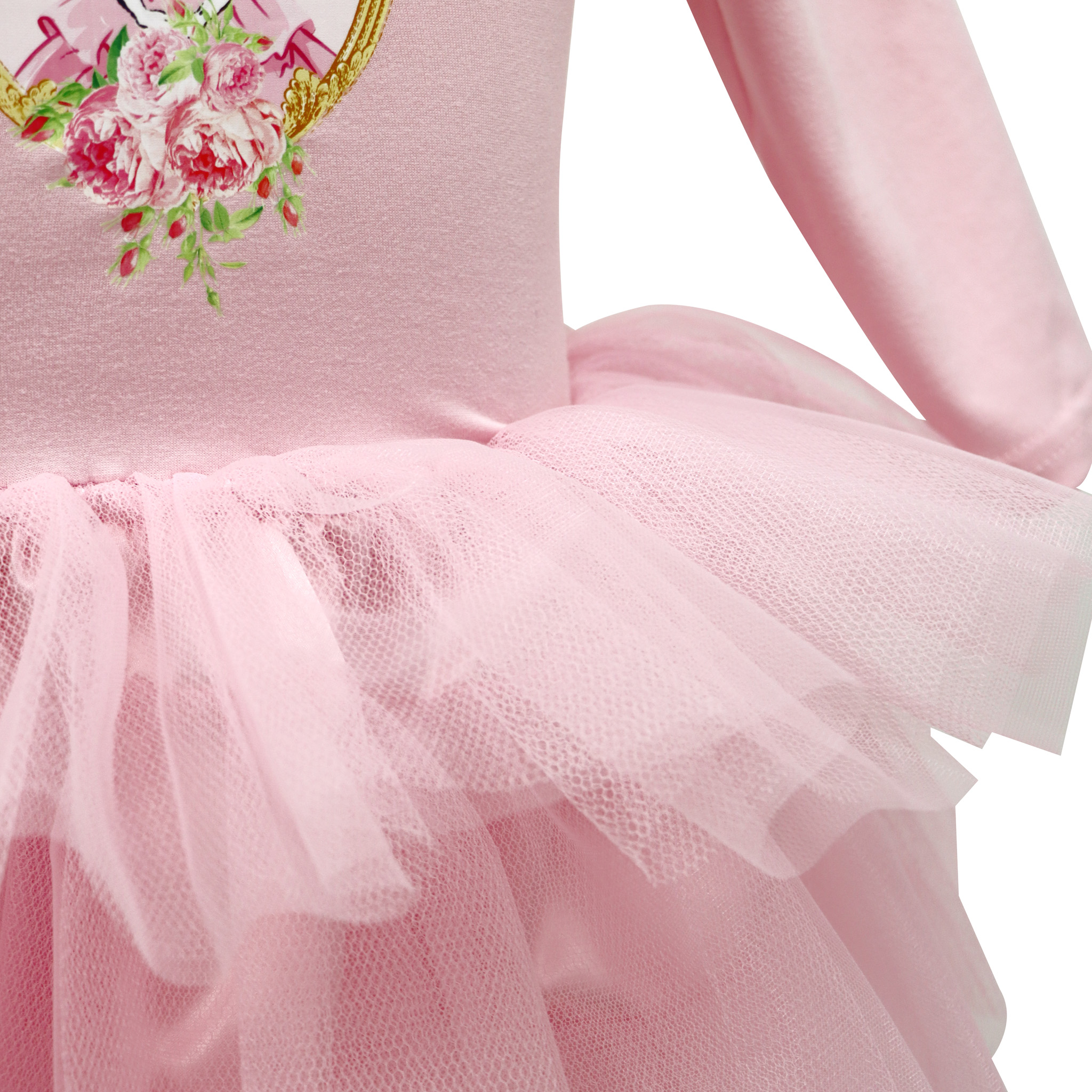 Claris Fashion Print Tulle Dress (Size 5-6)