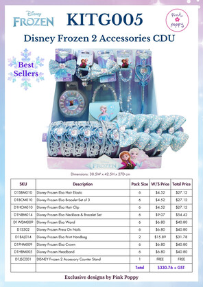 DISNEY Frozen 2 Accessories Counter Display Unit