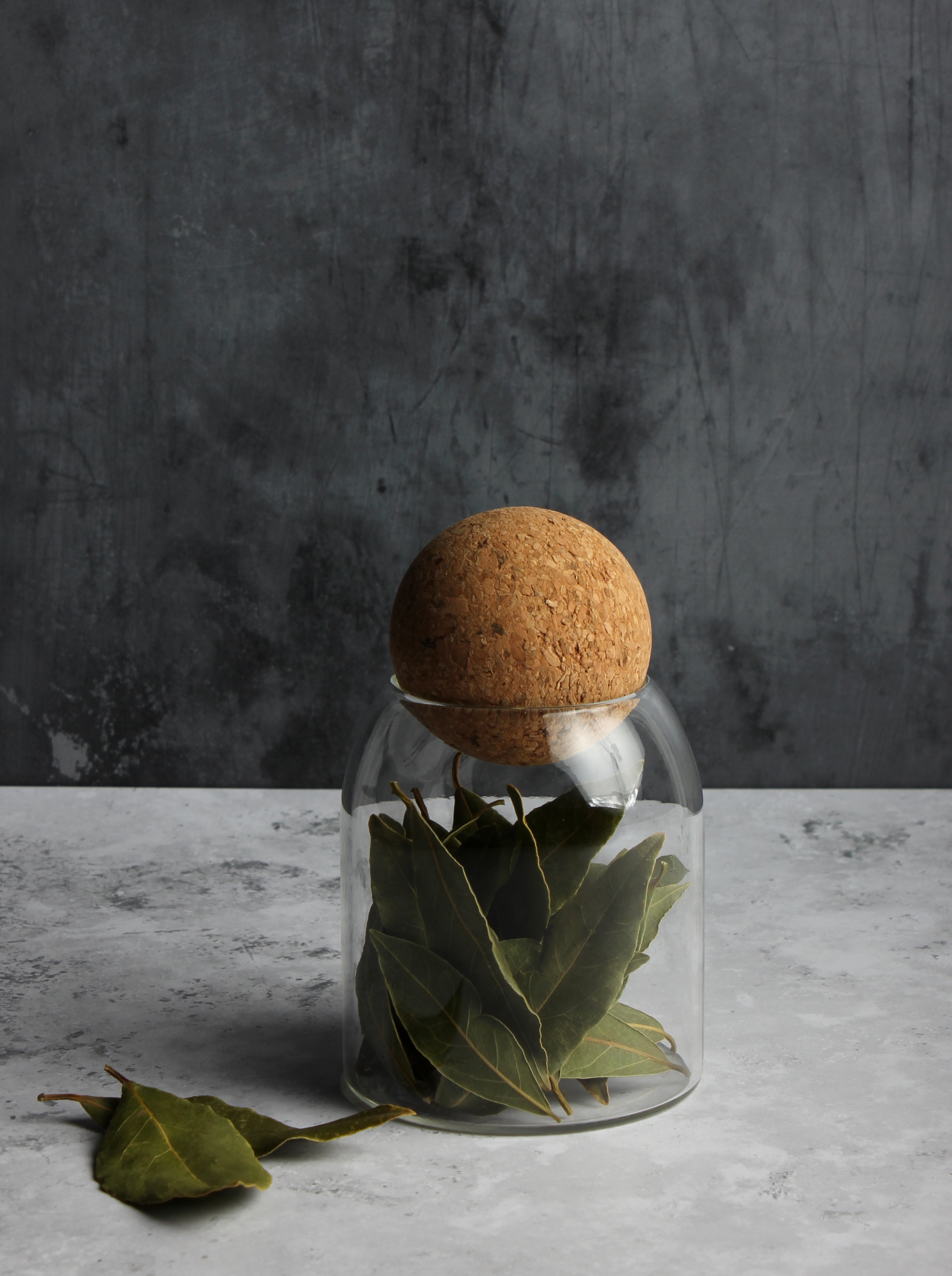 Borosilicate Glass Jar/ Bottle with Cork Lid - 500ml