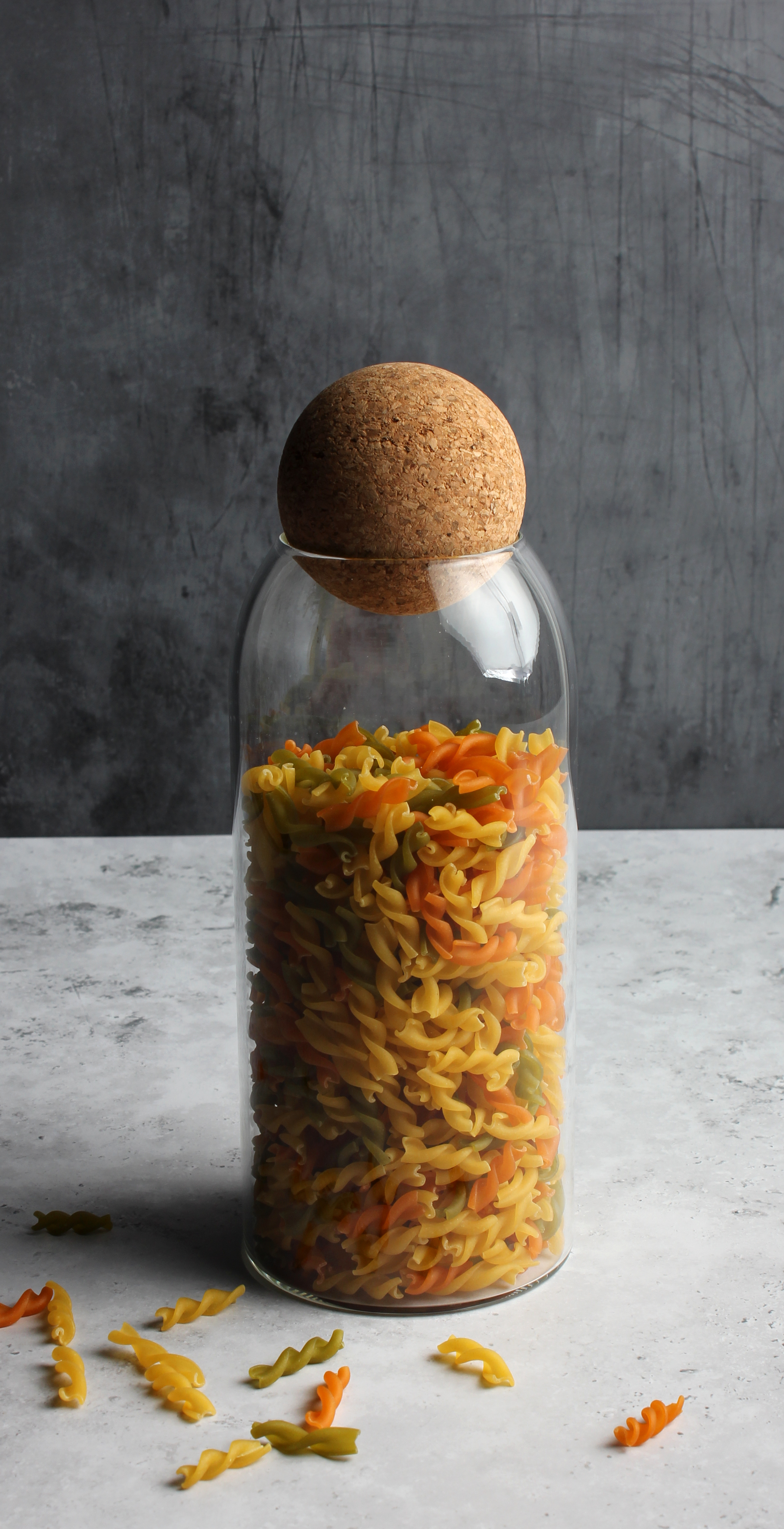 Borosilicate Glass Jar/ Bottle with Cork Lid - 1.2L