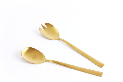 Satin Gold 2 Piece Salad Server Set