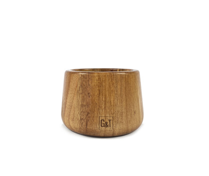 Acacia Wood and Marble Mortar and Pestle
