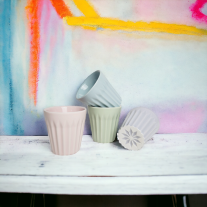 Matte Pastel Espresso Cup - Set of 4